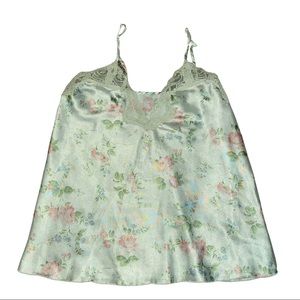 Silky style floral tank top